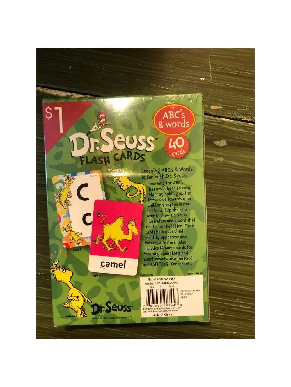 Dr. Seuss ABCs and Words Flash Cards 40 Cards